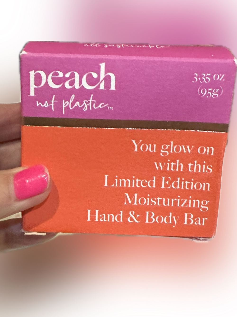 PEACH LIMITED EDITION MOISTURIZING HAND AND BODY BEAUTY SOAP BAR SKIN CARE CLEAN
